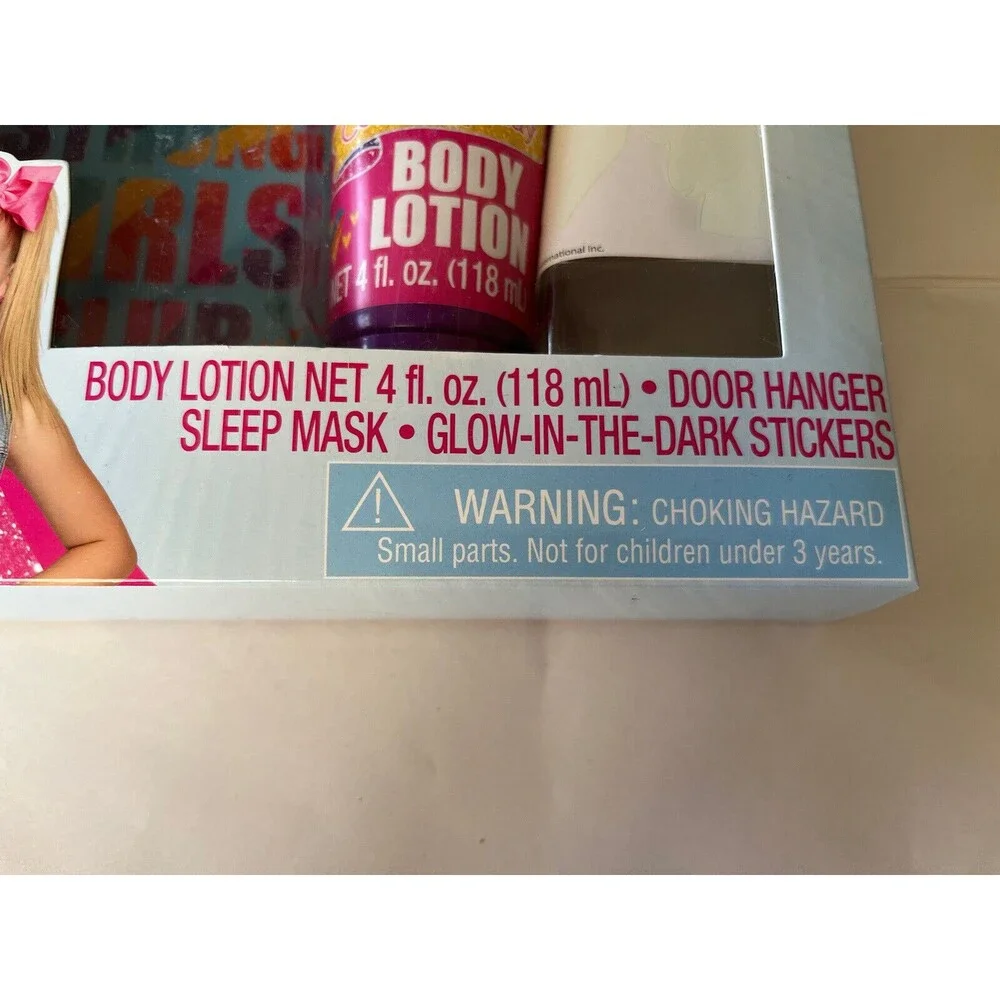 JOJO SIWA Sleep Set Body Lotion Sleep Mask Door Hanger Glow-In-Dark Stickers